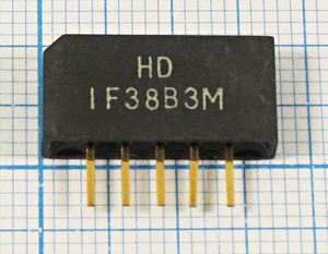 Кварцевый фильтр 38000 пол SIP5K 5P HDIF38B3M BG/DK SDE