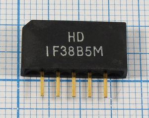 Кварцевый фильтр 38000 пол SIP5K 5P IF38B5M BG/DK SDE