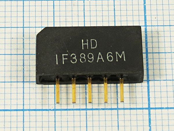 Кварцевый фильтр 38900 пол SIP5K 5P HDIF389A6M NTSC/PAL/SECAM