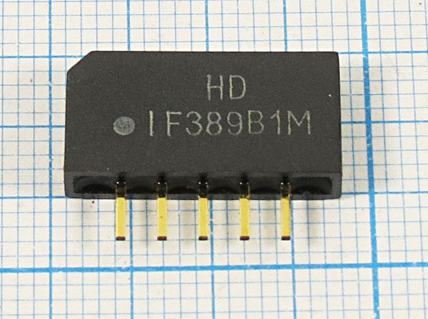 Кварцевый фильтр 38900 пол SIP5K 5P HDIF389B1M BG/DK SDE