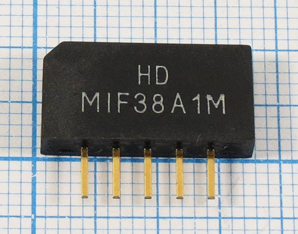 Кварцевый фильтр 38000 пол SIP5K 5P HDMIF38A1M BG/DK/MN/L SDE