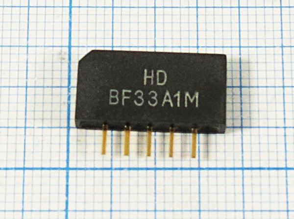 Кварцевый фильтр 33400 пол 500/3 SIP5K HDBF33A1M NTSC/PAL/SECAM
