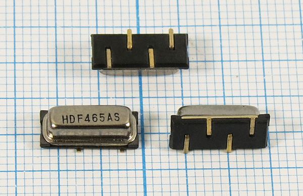 Кварцевый фильтр 465000 пол 6000/3 SMD-F11 4P HDF465ASF11A