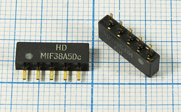 Кварцевый фильтр 38000 пол SIP5D 5P HDMIF38A5D BG/L/MN SDE