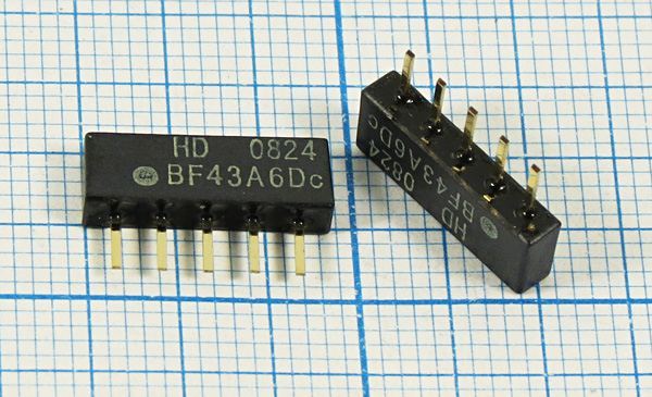 Кварцевый фильтр 43750 пол 1600/3 SIP5D 5P HDBF43A6Dc DIG/CATV