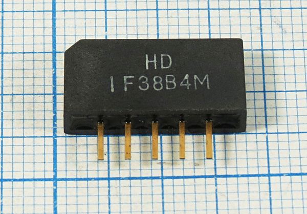 Кварцевый фильтр 38000 пол SIP5K 5P HDIF38B4M BG/DK SDE
