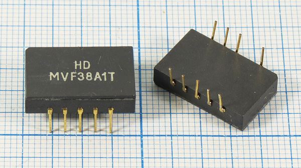 Кварцевый фильтр 38000 пол DIP10K 9P(5P+4P) MVF38A1T BG/DK/MN