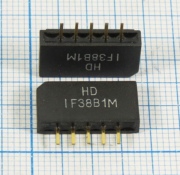 Кварцевый фильтр 38000 пол SIP5K 5P HDIF38B1M BG/DK SDE
