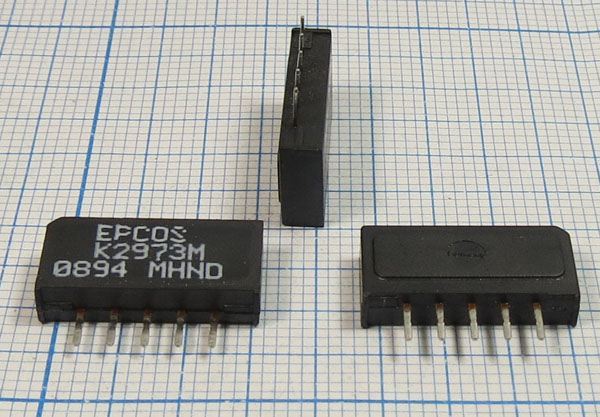 Кварцевый фильтр 38000 пол SIP5K 5P B39380-K2973-M100 BG/DK