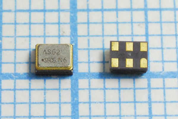 Кварцевый генератор 1000 МГц - 1000000 SMD02520C6 LVDS 2,5В ASG2-D-X-B