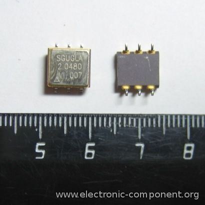 Кварцевый генератор 2.048 МГц - 2048 SMD14-09M4-4 5B CMOS