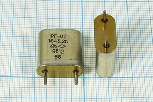 Кварцевый резонатор 6,864 МГц - 6864 HC33U РГ07БА 1Г