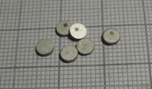 Ультразвуковой пьезоэлемент из пьезокерамики d3,5x1мм ДИСК ЦТС-19