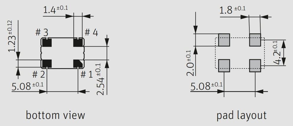 Кварцевый генератор 25000 КГц - Q25.000-JO75-C-3,3-2-T1-LF SMD 07-05 5в CMOS Tri-state