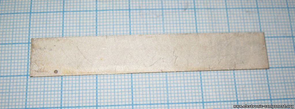 Ультразвуковой пьезоэлемент из пьезокерамики 70x12x0,5мм ЦТС-19М Пластина