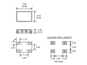 Кварцевый генератор 24.576МГц - 24576 TCXO SMD05032C4 SIN 3В GTXO-83T GOLLEDGE
