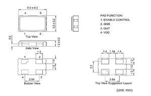Кварцевый генератор 32,768 КГц - SMD05032C4 CM 3,3В 7CZ TXC Кварцевый генератор 32,768 КГц - SMD05032C4 CM 3,3В 7CZ TXC