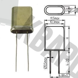 Кварцевый резонатор 108,265625 МГц - 108265,625 HC49U МД 5Г