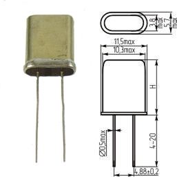 Кварцевый резонатор 108,265625 МГц - 108265,625 HC49U МД 5Г