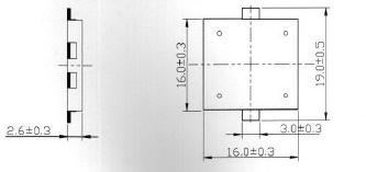 пиз бг16x16x2,6\1~30\\ 4,0\2C\AW5S16NES-401\AUDIOWELL