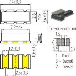 Кварцевый резонатор 4,19 МГц - 4190 C07434C3 4000 /-20~80C ZTTCC4,19MG MEC
