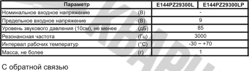 Пьезоблок 27x0.45мм тип D 3.0кГц 2L15 E144PZ29300L 20x0.25с выводами из изделия