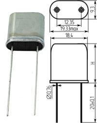 Кварцевый резонатор 2 МГц - 2000 HC33U S 15 20/-10~60C РК170ББ-6АП 1Г Кварцевый резонатор 2 МГц - 2000 HC33U S 15 20/-10~60C РК170ББ-6АП 1Г