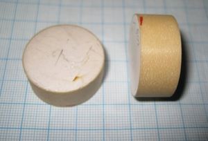 Ультразвуковой пьезоэлемент из пьезокерамики d 30x13мм ДИСК ЦТС-19 для эхолота Ультразвуковой пьезоэлемент из пьезокерамики d 30x13мм ДИСК ЦТС-19 для эхолота