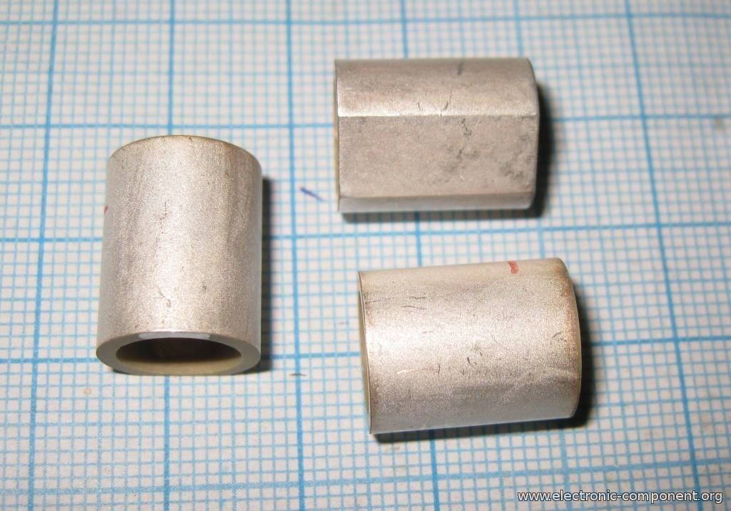 Ультразвуковой пьезоэлемент из пьезокерамики 12xd10x15мм Пьезокерамическая трубка ЦТС-19