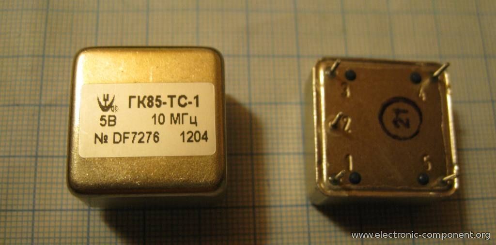 Кварцевый генератор 10000 КГц - ГК85-ТС-1-10М-5Е-8/HR-F-5B OCXO 5В СИНУС МОРИОН