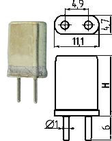 Кварцевый резонатор 151,675 МГц - 151675 HC25U [14475] (R151.675)UNI