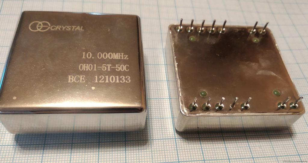 Кварцевый генератор 10000 КГц - OH-01-5T-50C-10,000M 2шт OCXO 12В Crystal