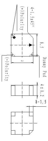 миз бг 8,5x 8,5x4,0\ 3,6\16\2,4\4C\SMT-G8540A\KEPO
