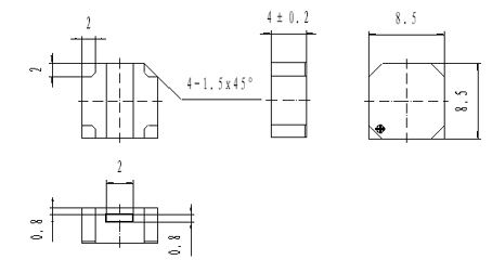 миз бг 8,5x 8,5x4,0\ 3,6\16\2,67\4C\SMT-G8540C\KEPO