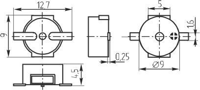 миз бг 9x 5\ 5\15\2,65\2C\SMT-G9050R-5\KEPO