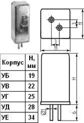 Кварцевый резонатор 0,0288 МГц - 28,8 УЕ 1Г 11x11x34
