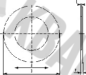 Пьезоблок 15x0.22мм тип G 6.5кГц 3C XZ15B-65TS 11x0.1с обр связью