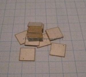 Ультразвуковой пьезоэлемент из пьезокерамики 12x12x0,8мм Пластина ЦТС-19 Ультразвуковой пьезоэлемент из пьезокерамики 12x12x0,8мм Пластина ЦТС-19
