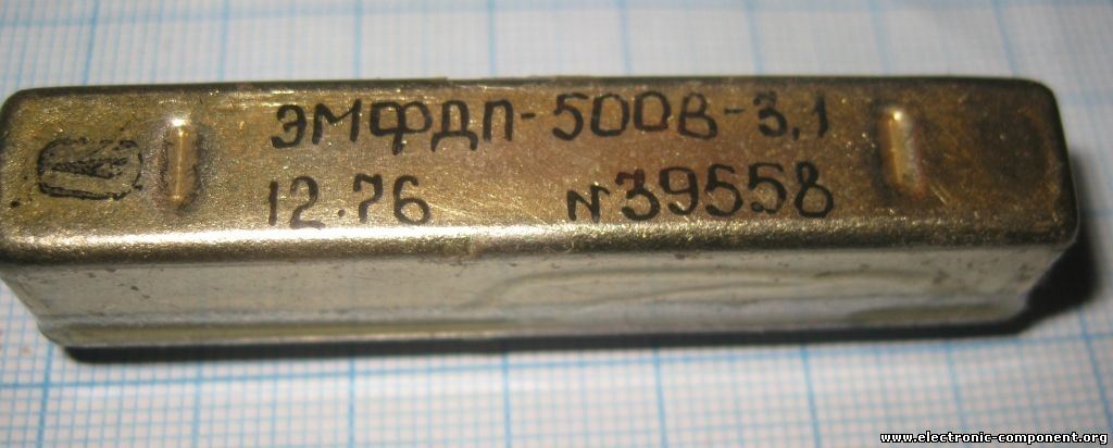 Кварцевый фильтр ЭМФДП-500В-3.1 3.1 КГц верхний
