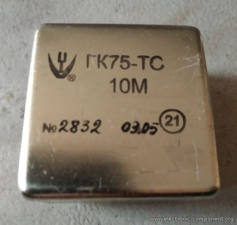 Кварцевый генератор 10000 КГц - ГК75-ТС-10М OCXO 12В СИНУС МОРИОН