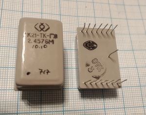 Кварцевый генератор 2457,6 КГц - ГК21-ТК-ГЖ-2.4576М VCTCXO 12v СИНУС
