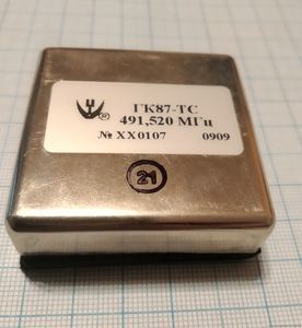Кварцевый генератор 491520 КГц - ГК87-ТС-(5E-8/JK-3-Б-491,520 М ПЗ OCXO 12В Кварцевый генератор 491520 КГц - ГК87-ТС-(5E-8/JK-3-Б-491,520 М ПЗ OCXO 12В