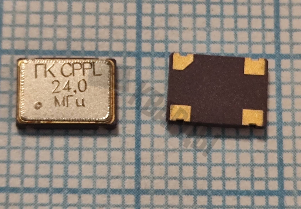 кварцевый генератор 24000 КГц - ГК CPPL-24MHz SMD 07-05 3.3V