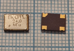 кварцевый генератор 24000 КГц - ГК CPPL-24MHz SMD 07-05 3.3V