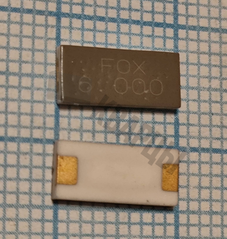 Кварцевый резонатор 6 МГц - 6000 SMD1045C2 FQ1045AR FOX