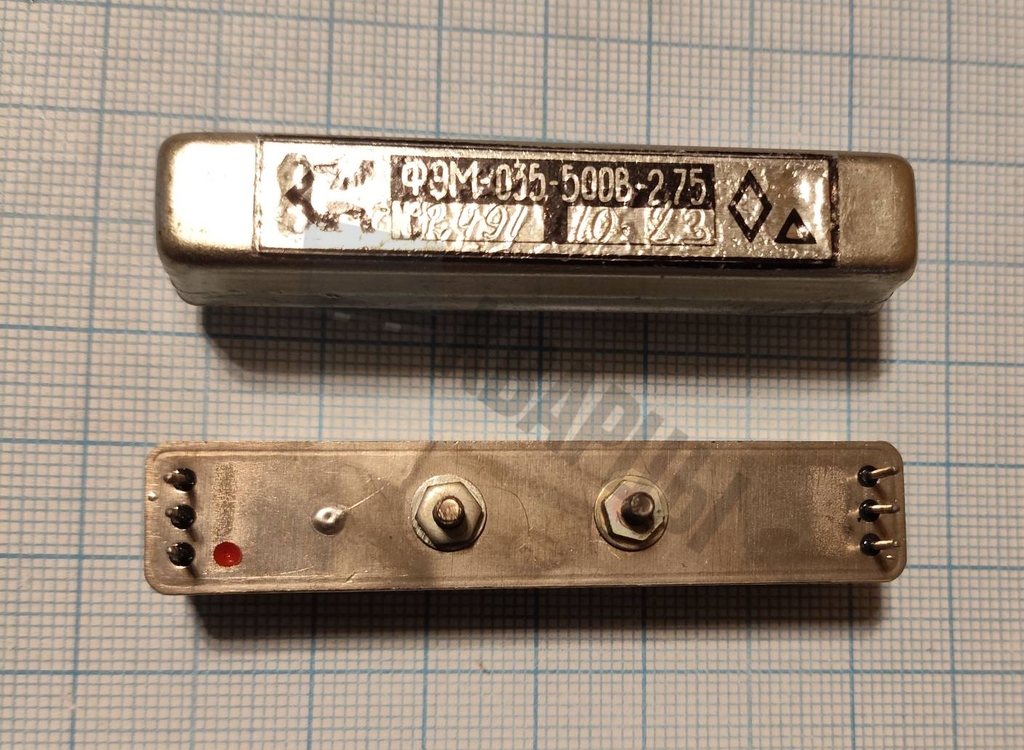 Кварцевый фильтр ФЭМ-035-500В-2.75 2.75 КГц верхний