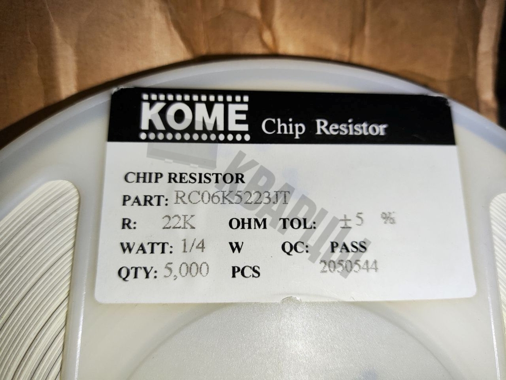 Чип резистор RC06K5223JT 1206
