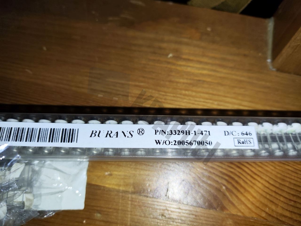 Резистор подстроечный 3329H-1-471 470 Ом (СП3-19А)