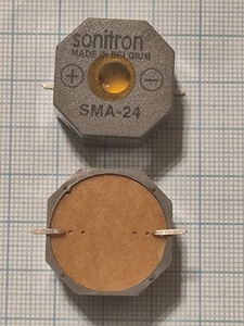 Звонок (зуммер) пиз ген24x15 1,5~24 3.3 SMD SMA-24S Sonitron