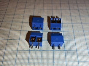 Клеммник DG301-5.0-02P - 12 (L-KLS2-301-5.00-02P-4C), blue color